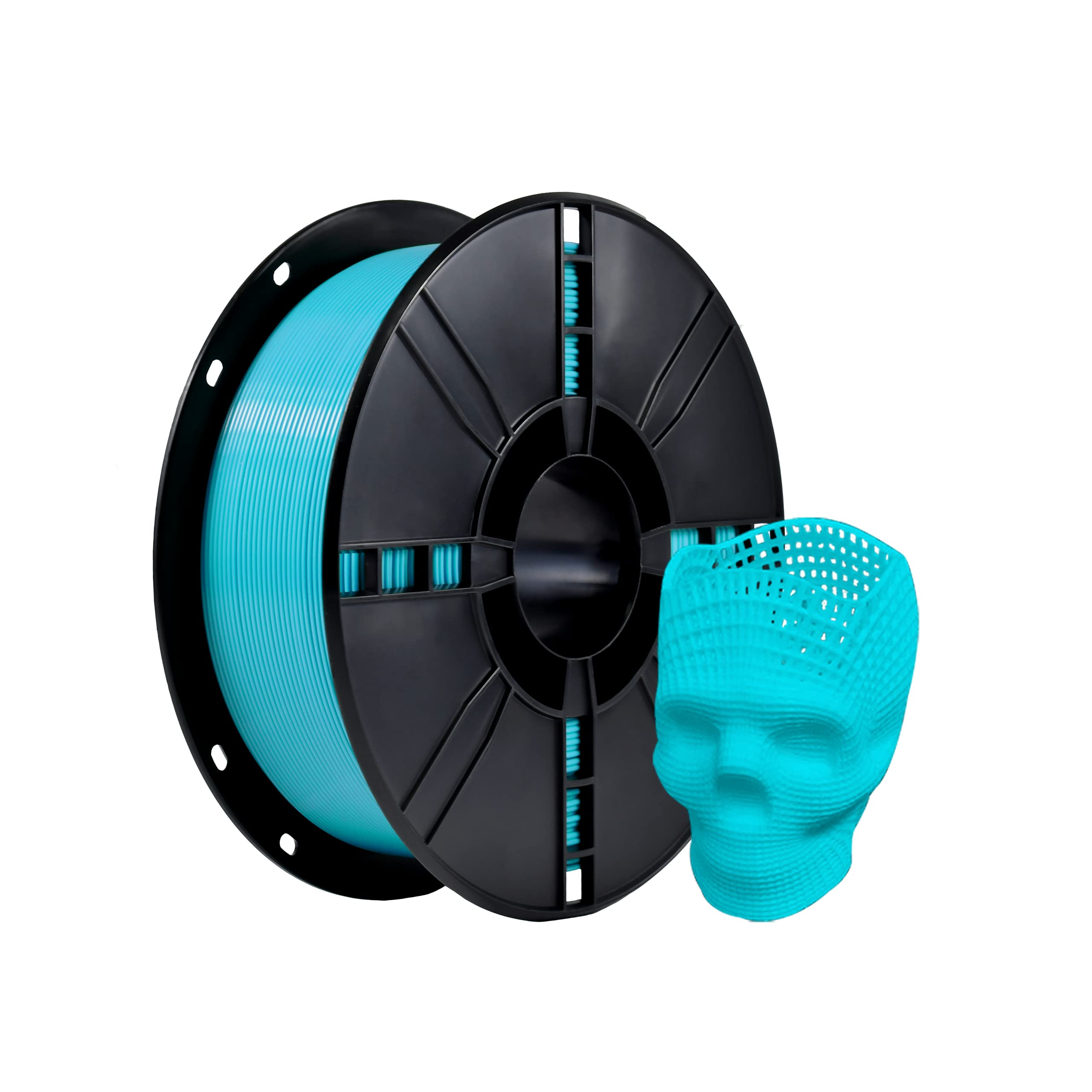 Premium iBOSS PLA+ 3D Printer Filament 1.75mm, 1kg Spool (2.2lbs) - High Toughness Enhanced PLA Plus Filament with +/- 0.02mm Dimensional Accuracy - Compatible with Most FDM 3D Printers (Cyan Blue) - Perfect for Prototyping, Cosplay Props & DIY Creations