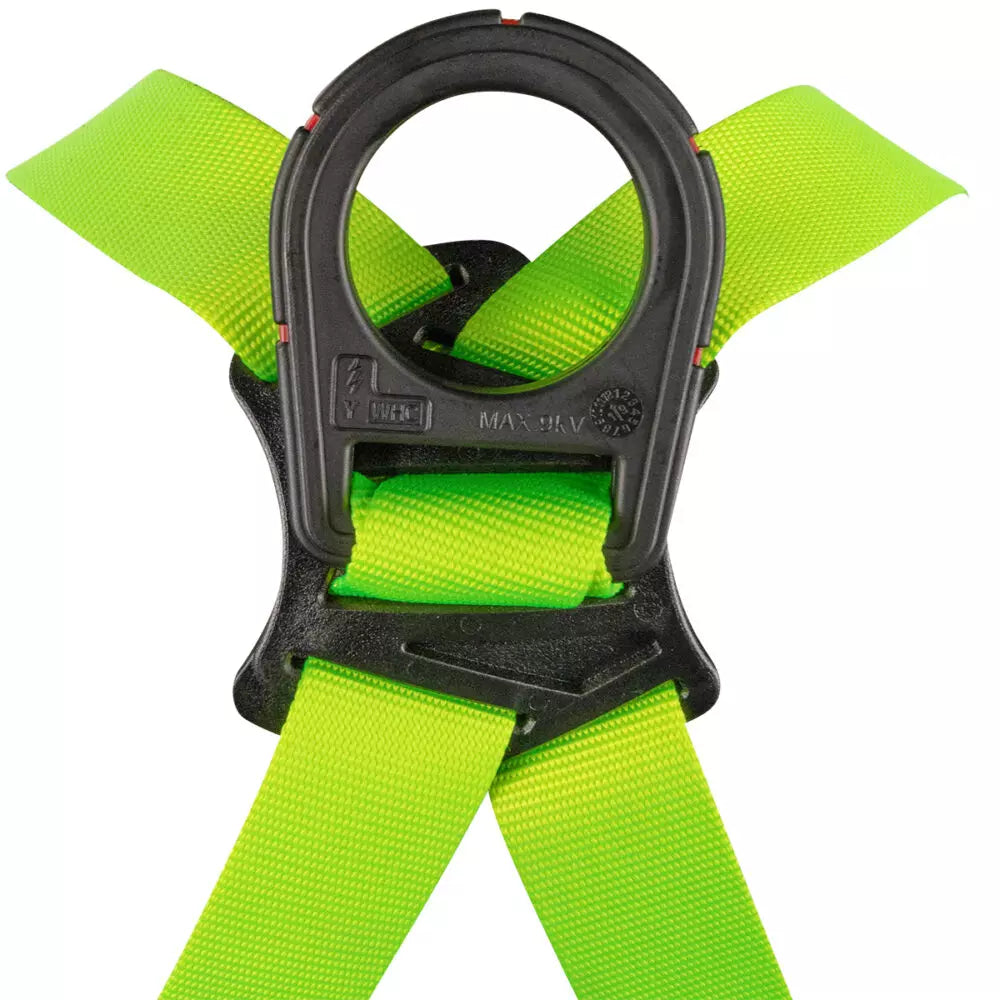 Arc Flash Full Body Harness with DE 1D, DE MB Torso, DE MB Chest & DE QC Legs - Heavy Duty Safety Gear for Electrical Workers & Industrial Use