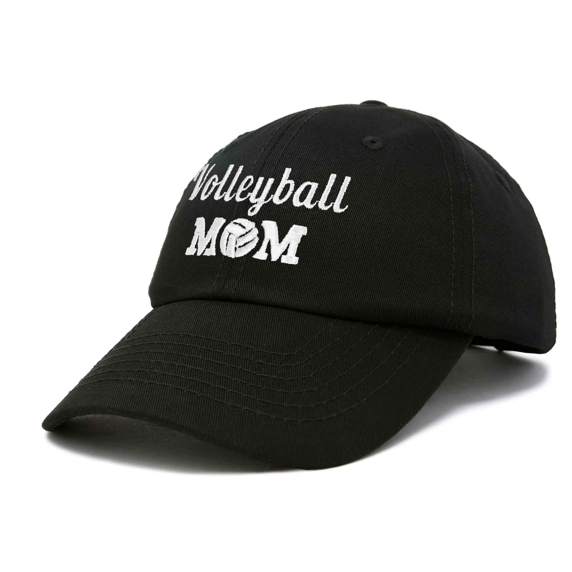 DALIX Volleyball Mom Hat - Premium Cotton Baseball Cap for Women - Comfortable & Stylish Sports Hat for Moms, Players & Fans - Perfect for Games, Practice & Outdoor Activities