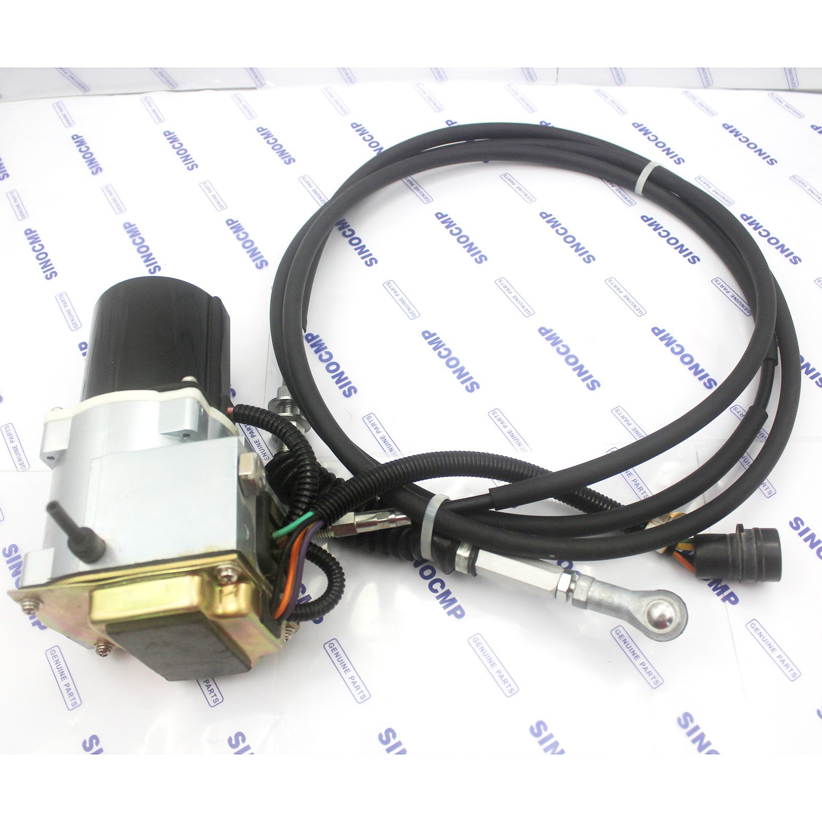 SINOCMP 7Y-3913 Round Throttle Motor Accelerator Cable 5-Pin for 320A E320A Stepping Motor Excavator - Replacement Part for Heavy Duty Construction Equipment