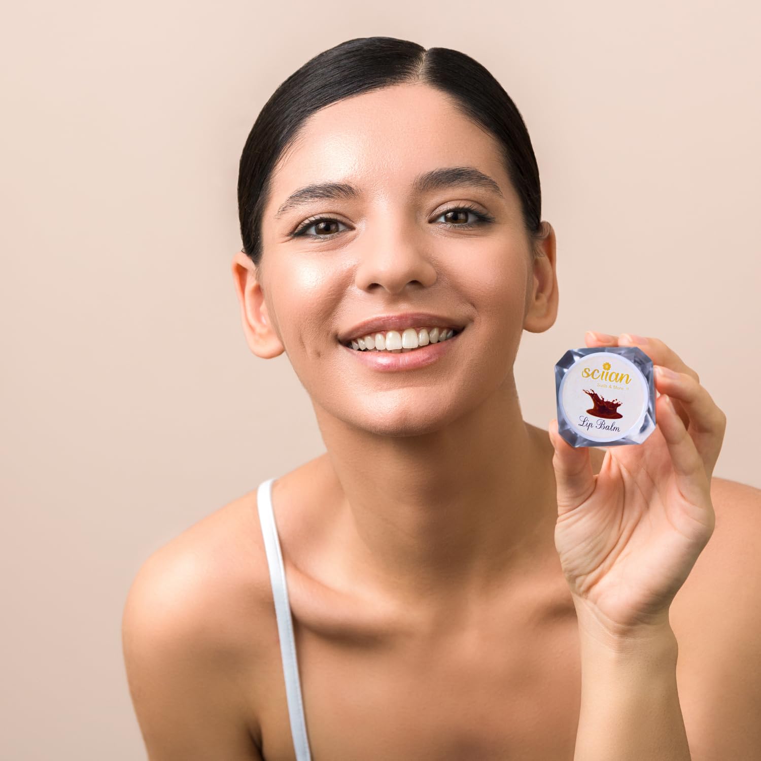 SCIIAN SPF Chocolate Lip Balm - 10gm Moisturizing & Hydrating Lip Care for Dry, Dark Lips | Natural Glow & Lightening Effect | Women's Lip Treatment | Perfect for Daily Use, Outdoor Activities & Makeup Prep