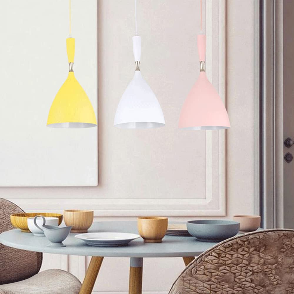 Macaron Pendant Light - Adjustable Hanging Chandelier with E27 Base for Bedroom, Living Room & Dining Room | Modern Ceiling Lighting for Home Decor, Bar & Corridor