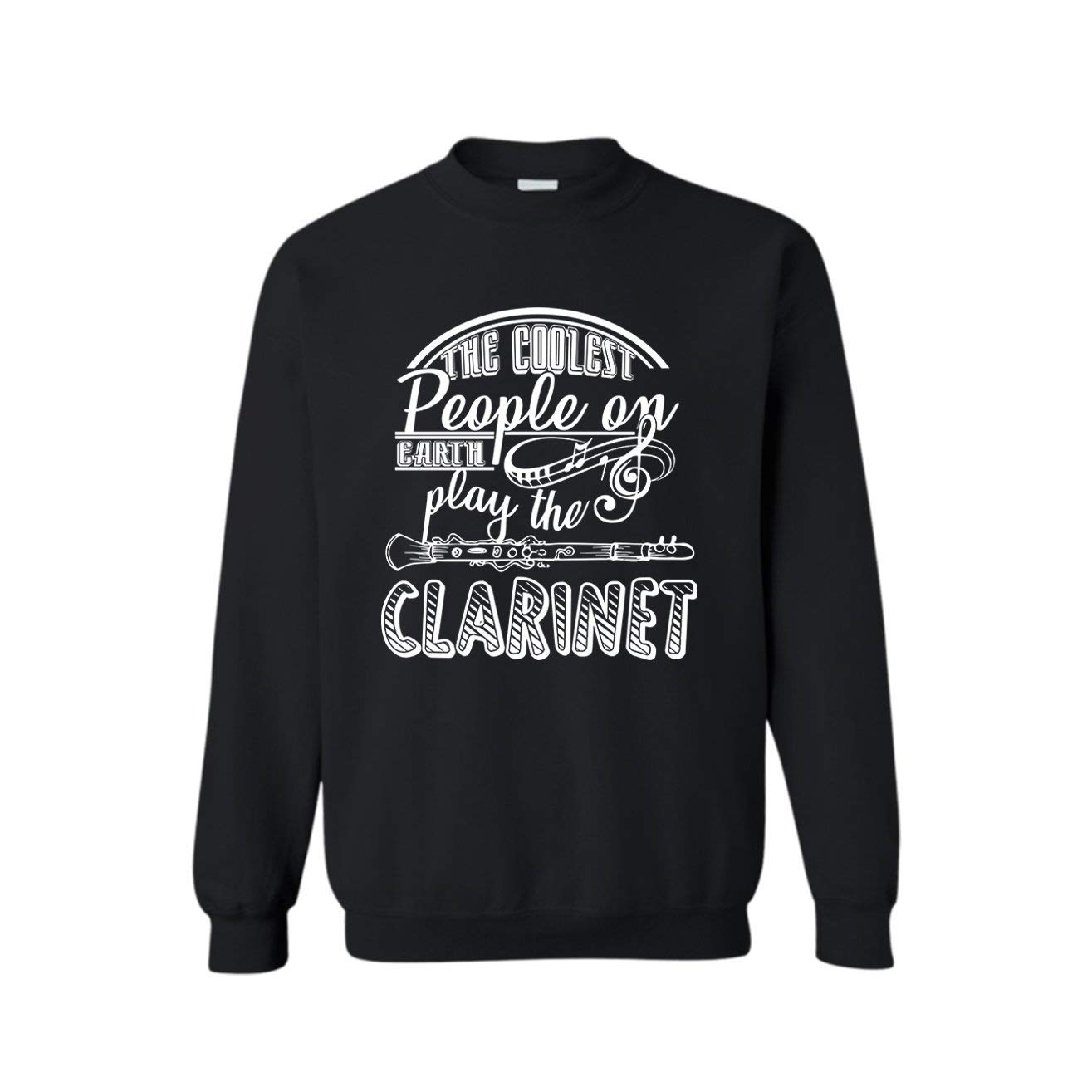 Stylish Clarinet Player Sweatshirt - Comfortable Crewneck Pullover for Musicians & Music Lovers - Perfect Gift for Band Members & Orchestra Fans
