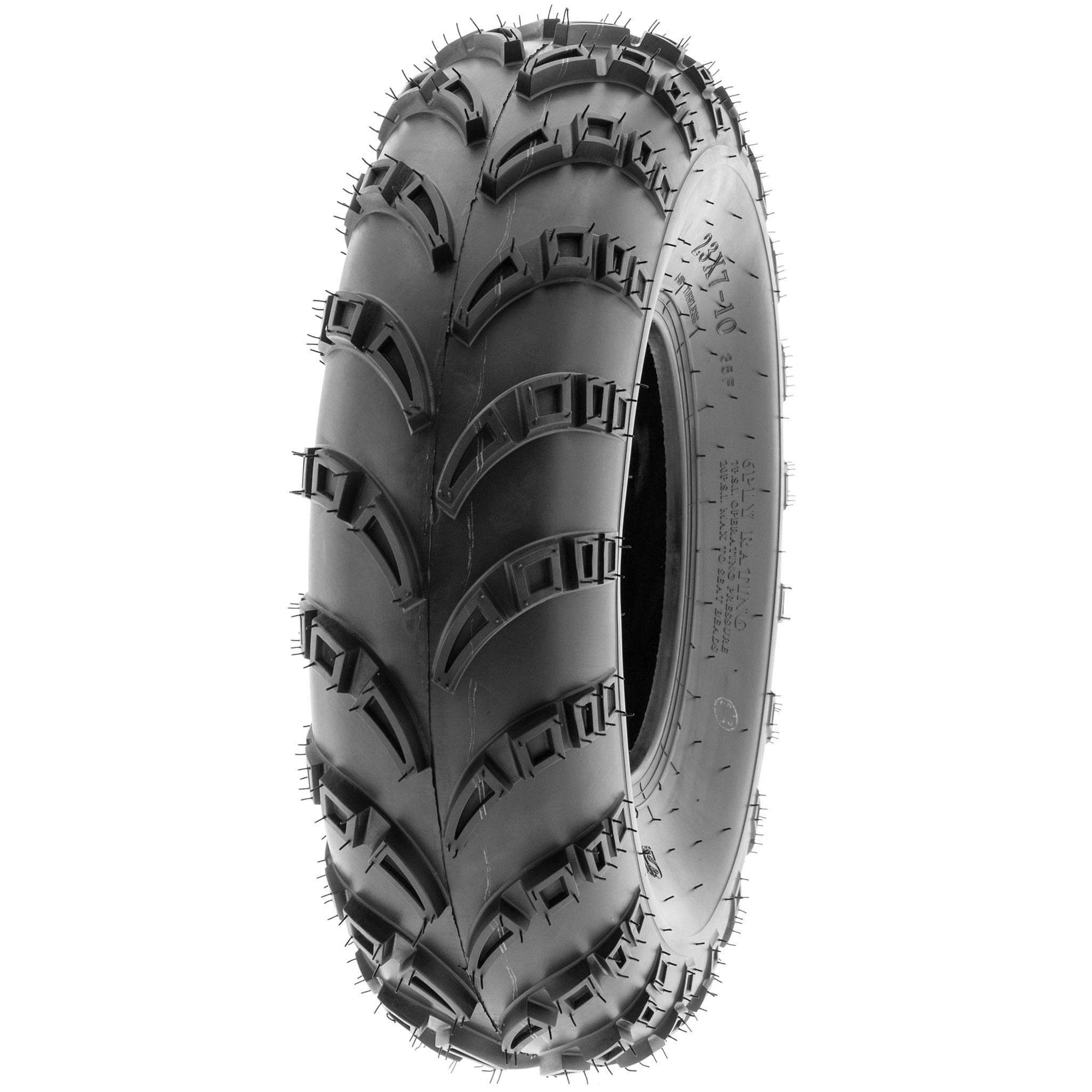 Set of 2 SunF A028 Off-Road & Turf ATV/UTV Cart Tires 23x7-10, 6-Ply Tubeless - Perfect for Trail Riding, Farm Work & Outdoor Adventures
