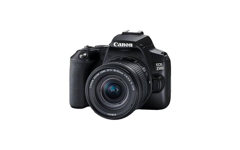 Canon EOS 250D DSLR Camera with EF-S 18-55mm f/4-5.6 IS STM Lens Kit - Perfect for Travel Photography, Vlogging & Beginner Photographers