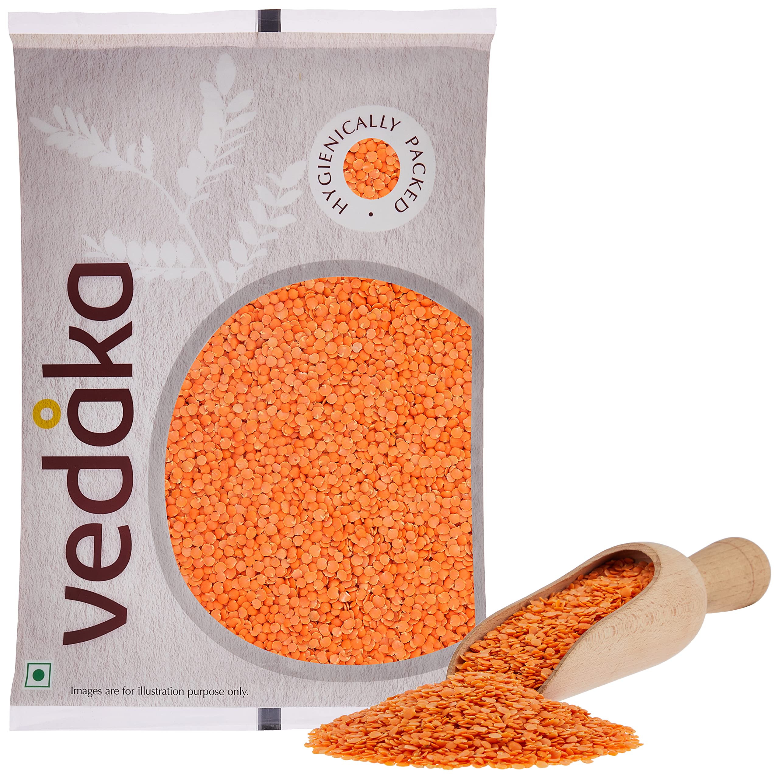 Vedaka Premium Unpolished Red Masoor Dal (Split Lentils) - 2kg | High Protein, Cholesterol-Free | Perfect for Indian Curries, Soups & Healthy Meal Prep