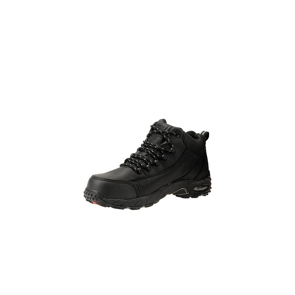 Reebok Men's Black Leather Work Shoes - Waterproof Gore-Tex Oxfords for Postal & Delivery Workers - Durable & Comfortable for Long Shifts