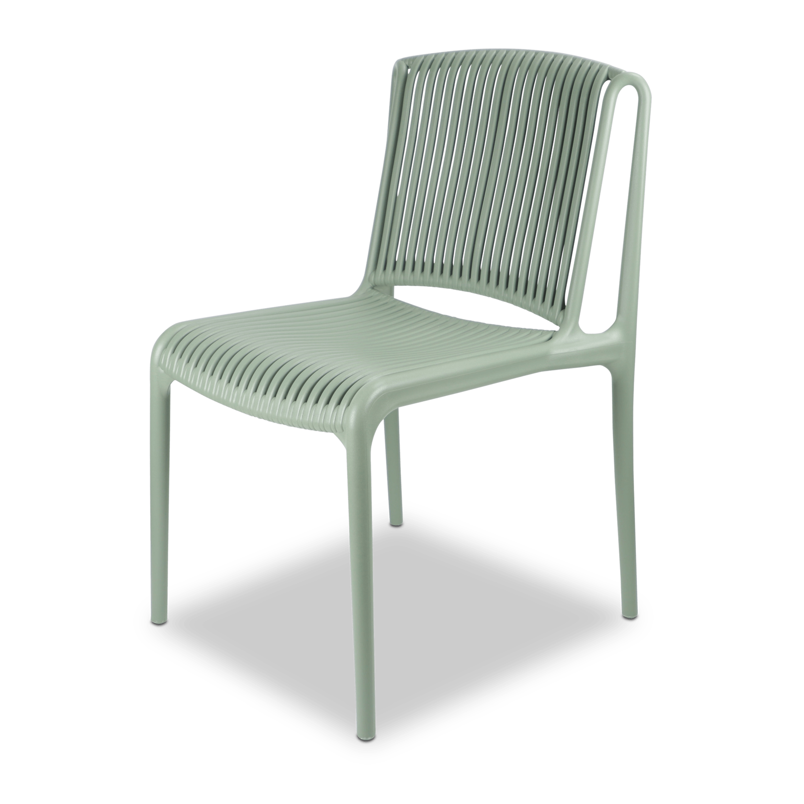 White Morocco Outdoor Extension Table with Paros UV-Resistant Plastic Chairs (PP) – Perfect for Patio, Garden, and Poolside Dining