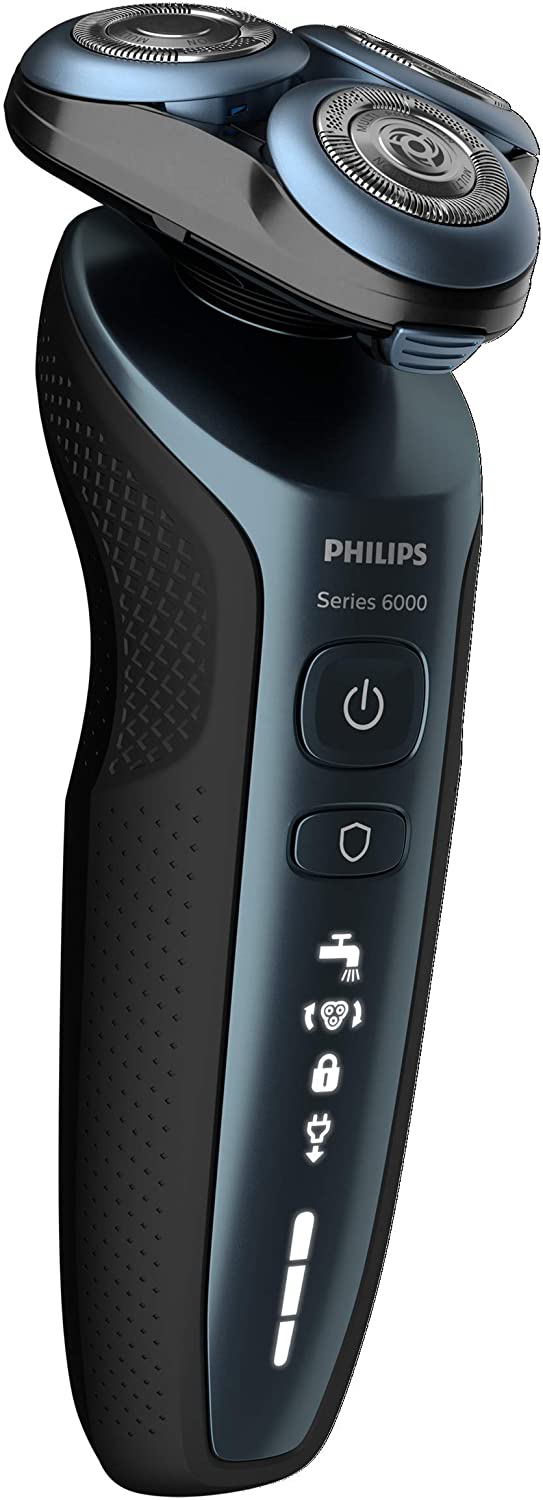 PHILIPS 6000 Series S6610/11 Electric Shaver for Men - Wet & Dry Cordless Razor with Precision Blades - Perfect for Travel, Home & Office Grooming