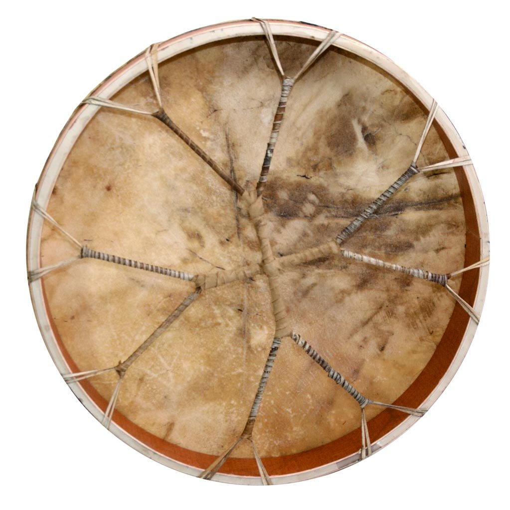 20 Inch Handmade Shaman Drum with Cowhide - Authentic Frame Drum for Meditation, Rituals & Sound Healing