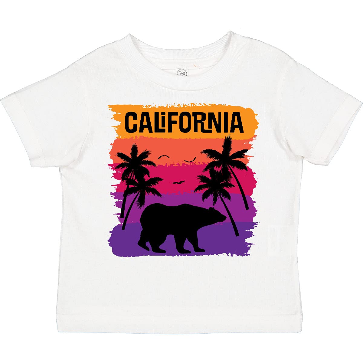 Inktastic California Sunset Vacation Beach Toddler T-Shirt - Cute Summer Graphic Tee for Kids, Boys & Girls - Perfect for Beach Trips, Family Vacations & Outdoor Adventures