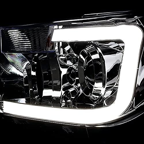 Spyder 9027895 LED Light Bar Projector Headlights for Toyota Tundra - High Performance Off-Road Lighting for Night Driving & Adventure