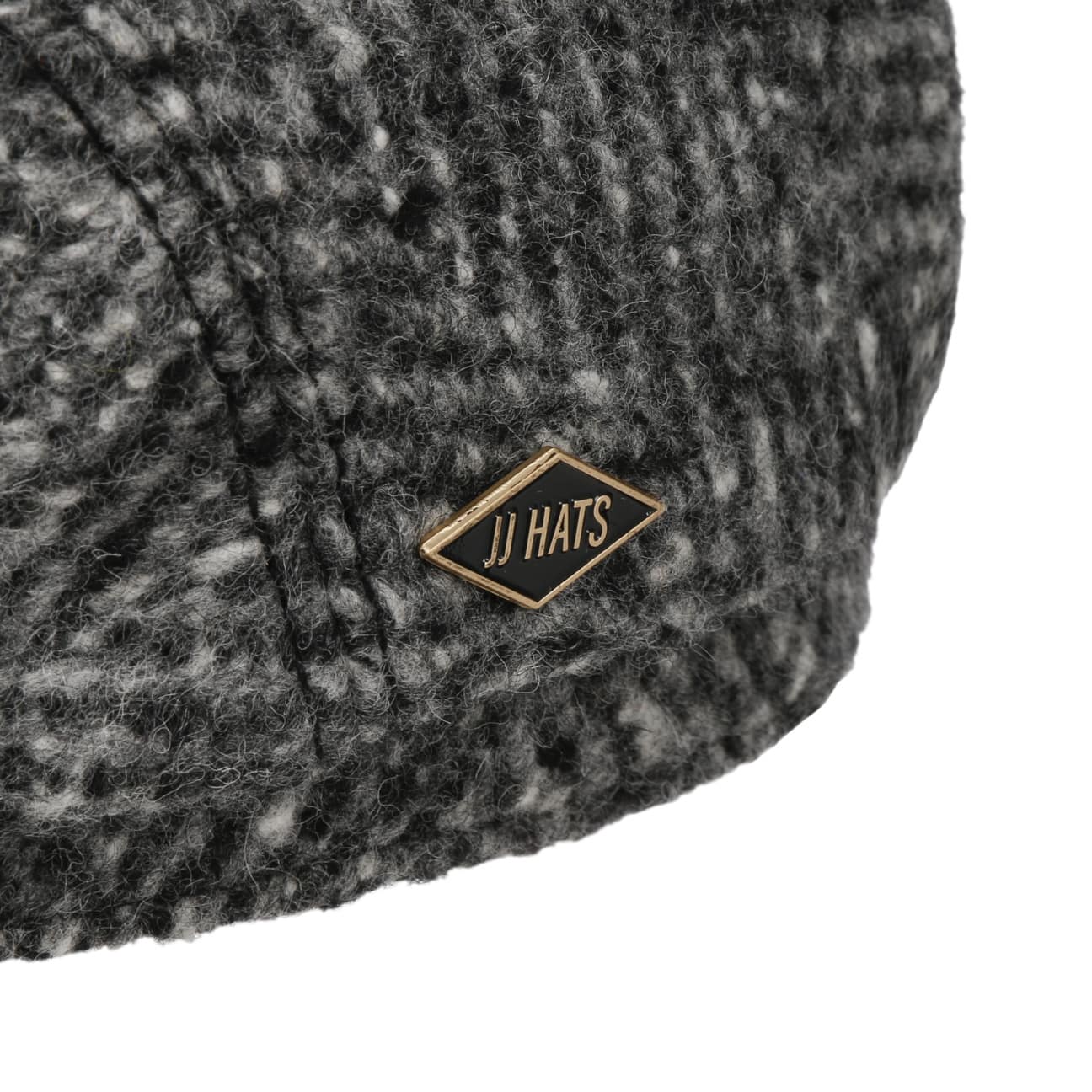 JJ Hats Men's Herringbone Virgin Wool Driver Cap - Classic Vintage Style for Outdoor Activities, Driving, and Casual Wear