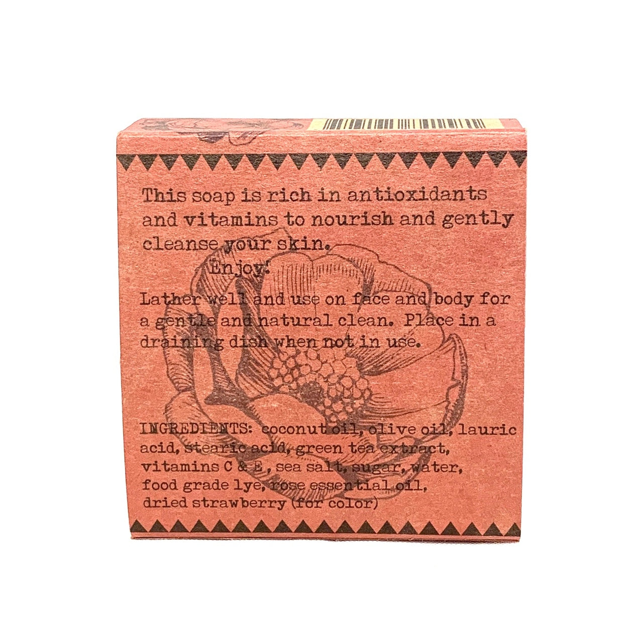 Organic Rose & Green Tea Castile Soap for Face & Body - Vegan, All-Natural, Moisturizing Bar Soap - Perfect for Sensitive Skin, Acne-Prone Skin & Daily Cleansing