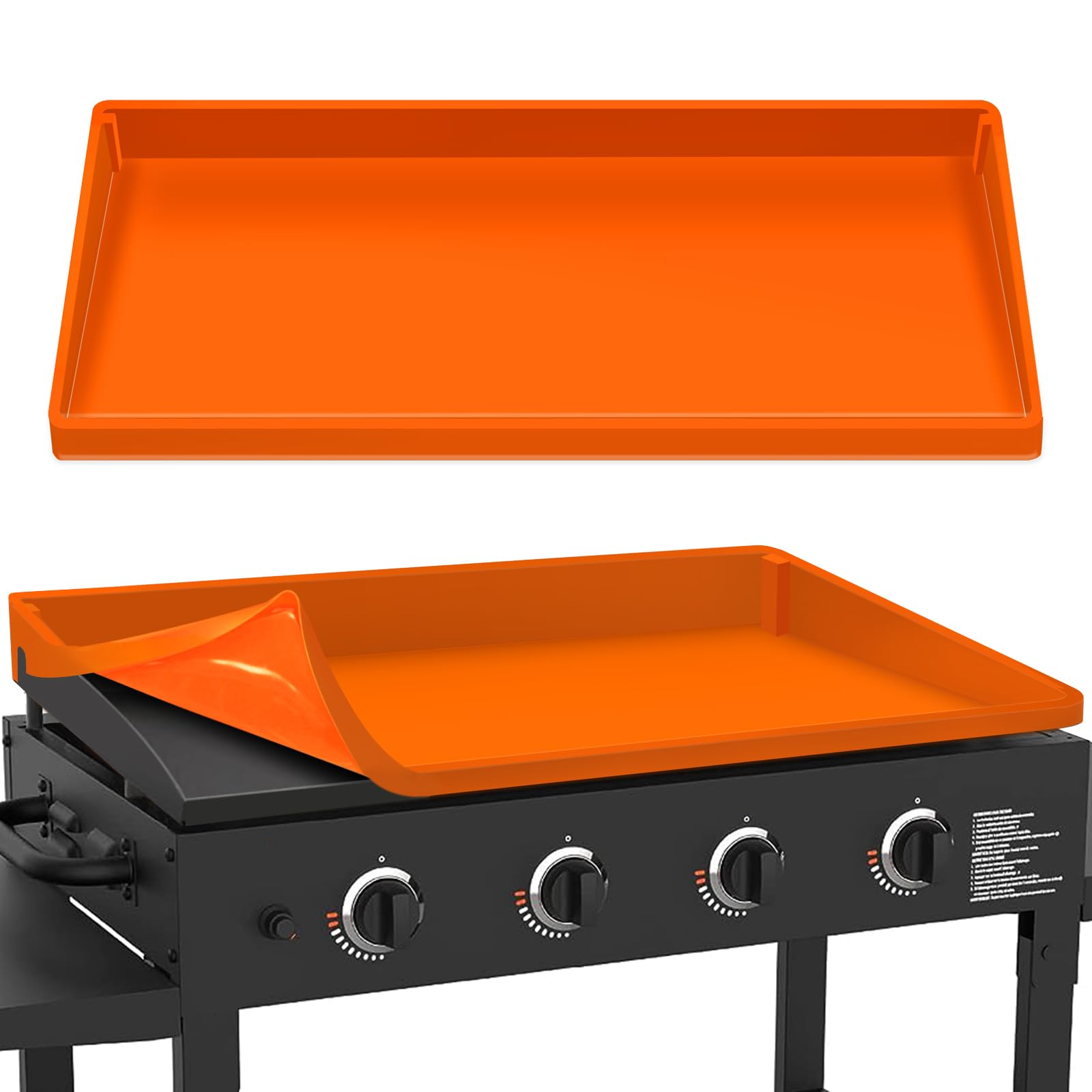 Blackstone 36 Inch Silicone Griddle Cover Mat - Food-Grade Grill Accessories for Flat Top Protection | Full Wrap-Around Design | Perfect for Outdoor Cooking, Camping & Backyard BBQs