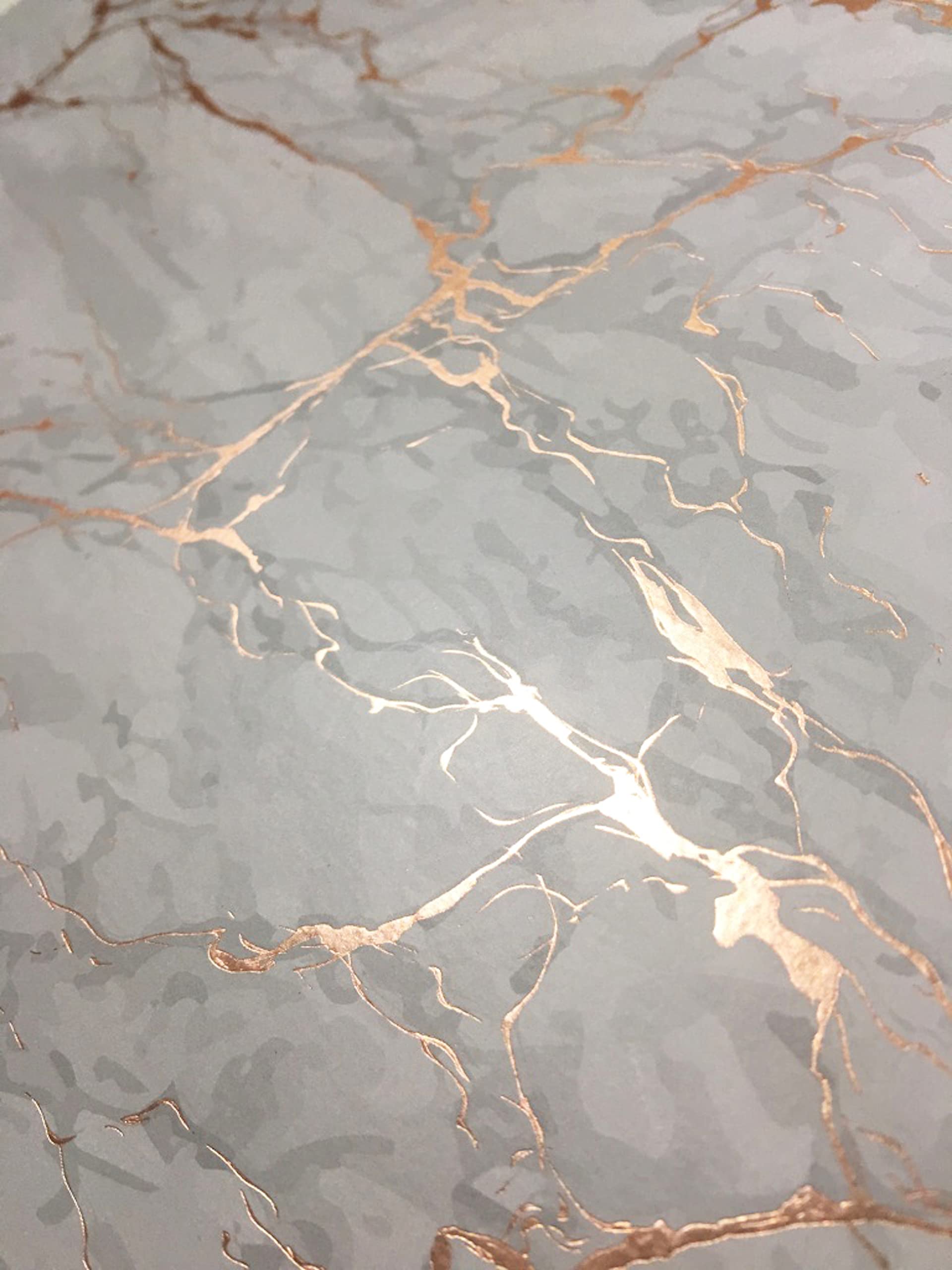 Elegant Rose Gold Marble Rectangle Cork Placemats Set of 8 - Heat Resistant, Non-Slip & Easy Clean Dining Table Mats (12