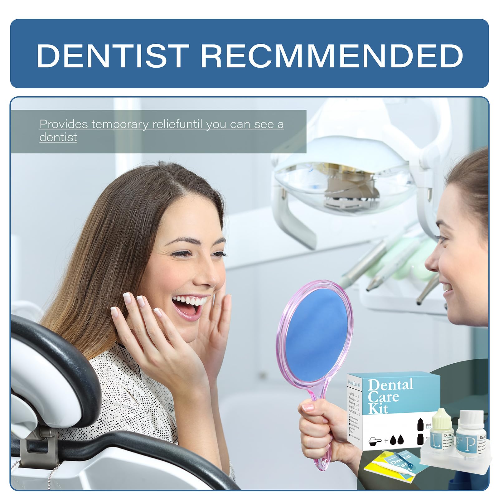Tooth Repair Kit - Dental Filling Kit for Broken Teeth, Gaps, Crowns & Bridges - Complete Dental Care Solution for Home Use - Perfect for Emergency Tooth Repair and Oral Hygiene Maintenance