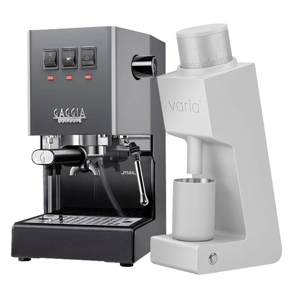 Gaggia Classic Evo Pro Espresso Machine & Varia VS3 Grinder Bundle - Perfect for Home Baristas & Coffee Enthusiasts