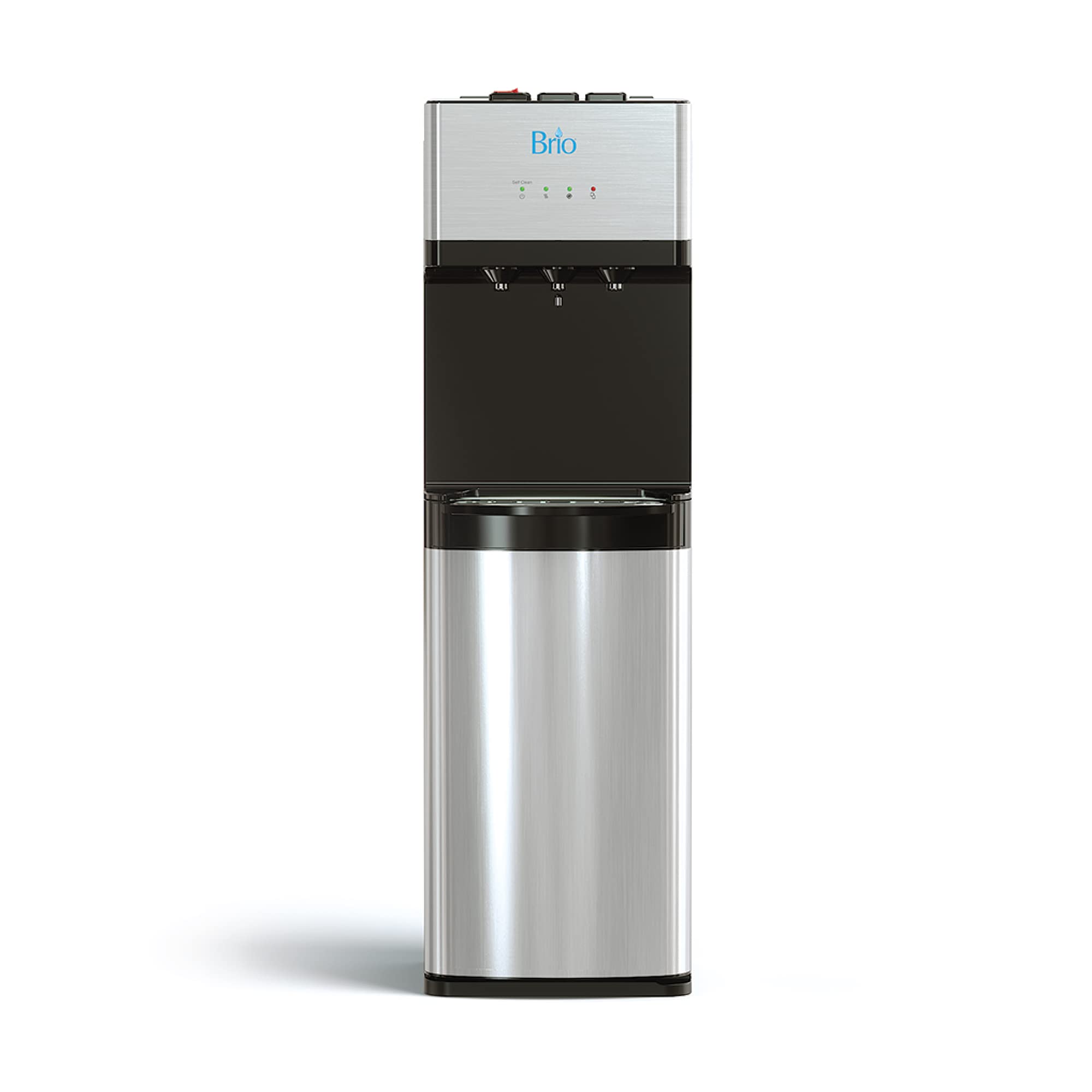 Brio Self Cleaning Bottleless Water Cooler Dispenser - UL Certified Stainless Steel Water Filter System with Hot, Cold & Room Temperature Options | Perfect for Offices, Homes & Schools