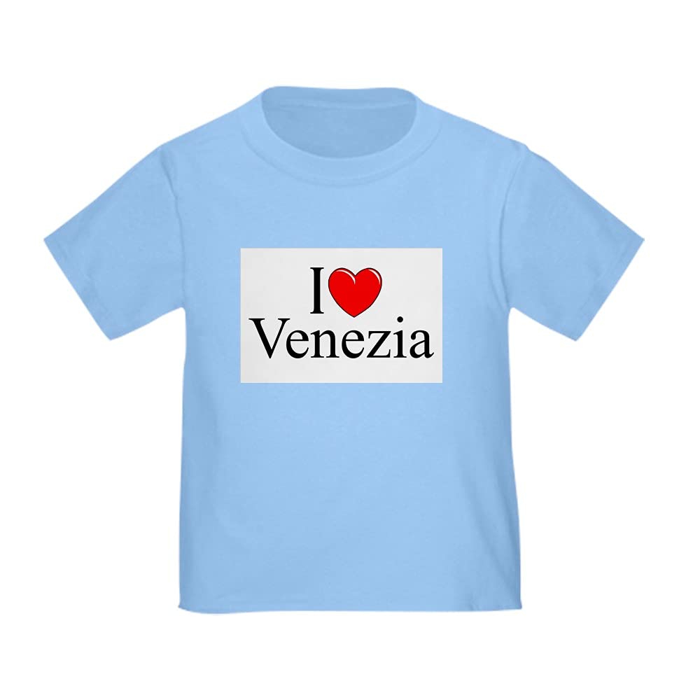 I Love Venezia Toddler T-Shirt - Cute Heart Design Toddler Tee for Boys & Girls - Perfect for Travel, Vacation & Family Photos