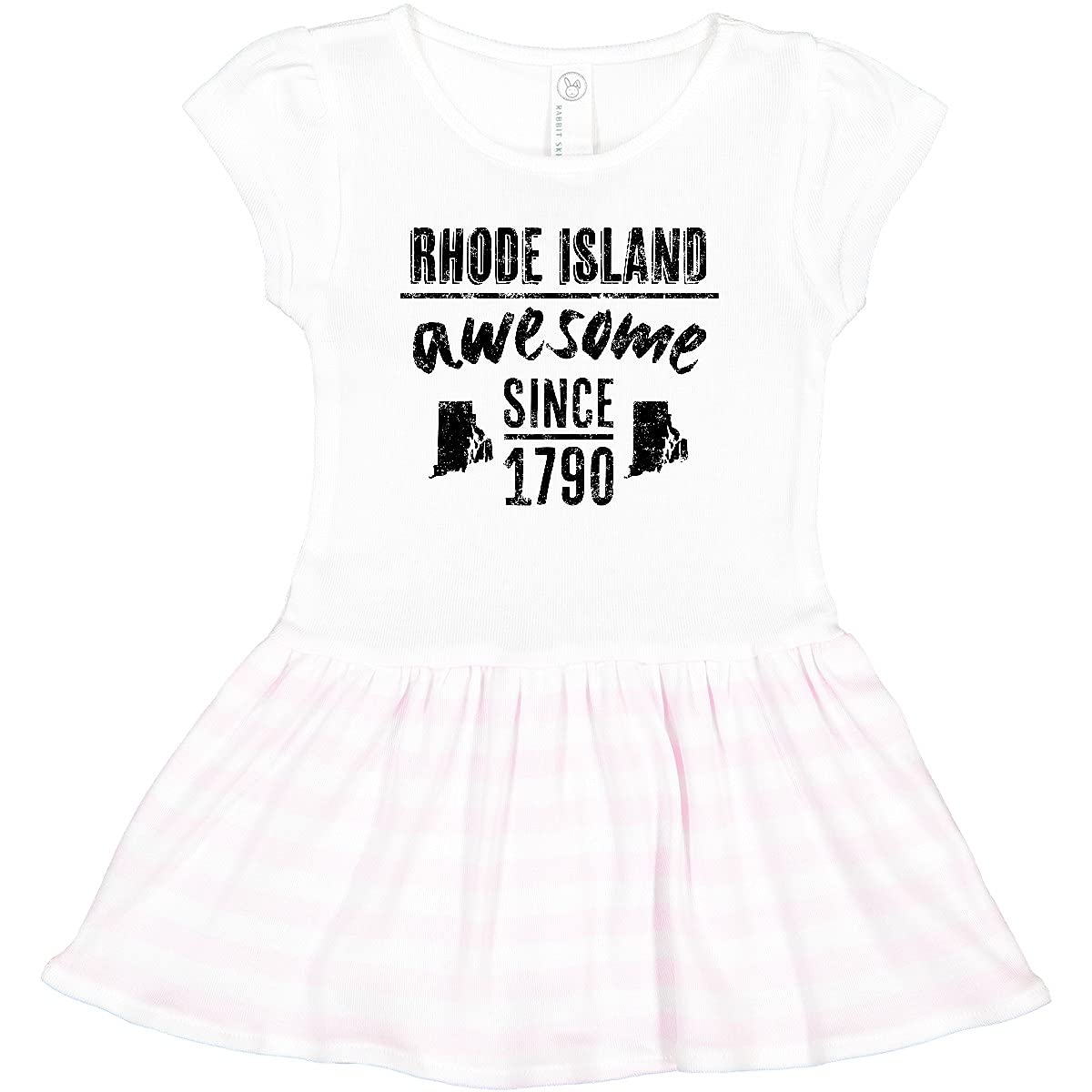 Inktastic Rhode Island Awesome Since 1790 Toddler Dress - Cute Casual Outfit for Girls, Baby & Kids Clothing | Perfect for Playdates, Family Photos & Special Occasions