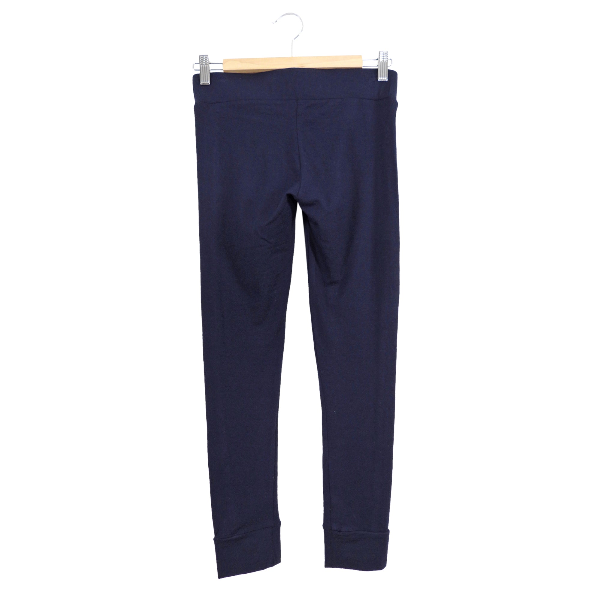 Brunello Cucinelli Navy Blue Wool Monili Bead Leggings - Women's Size IT40 / US 4 - Perfect for Winter Fashion & Luxury Office Wear