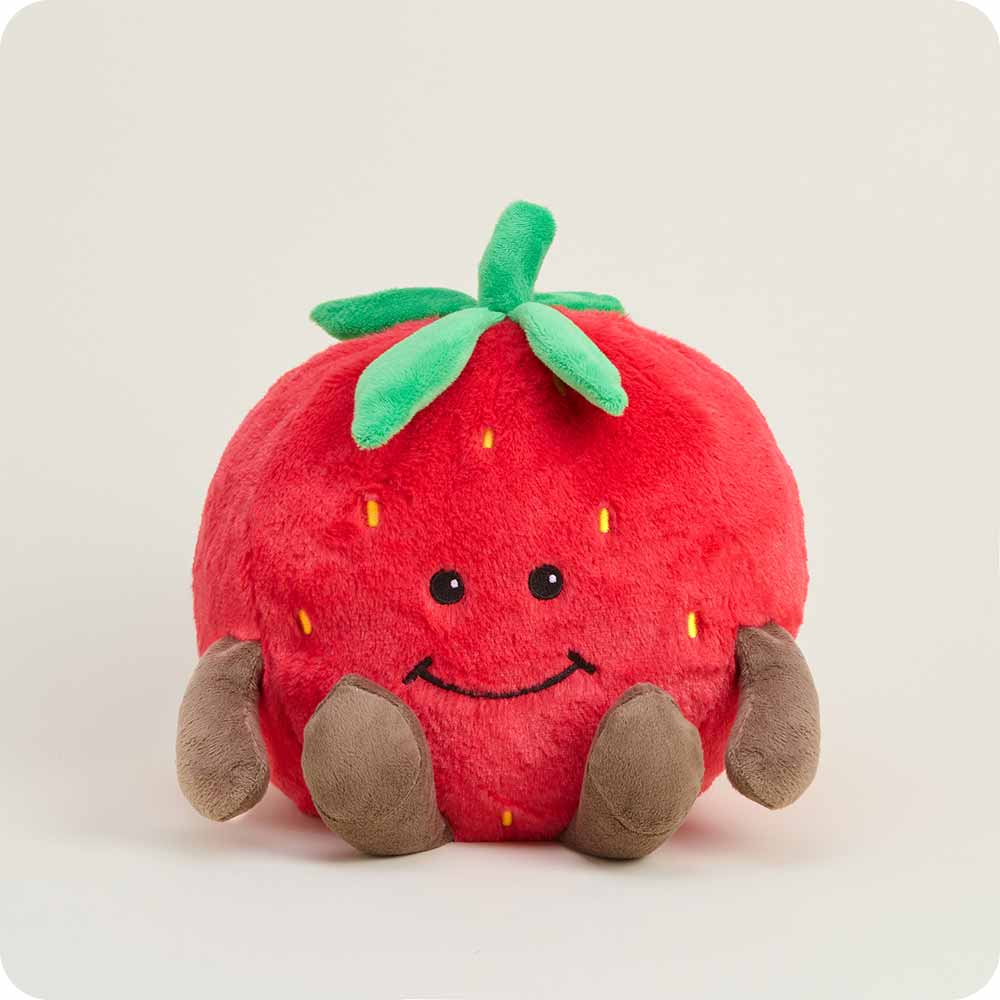 Strawberry Scented Microwaveable Warmies - Soft Plush Heating Pad for Relaxation, Stress Relief & Pain Relief - Perfect for Cold Weather, Menstrual Cramps & Bedtime Comfort
