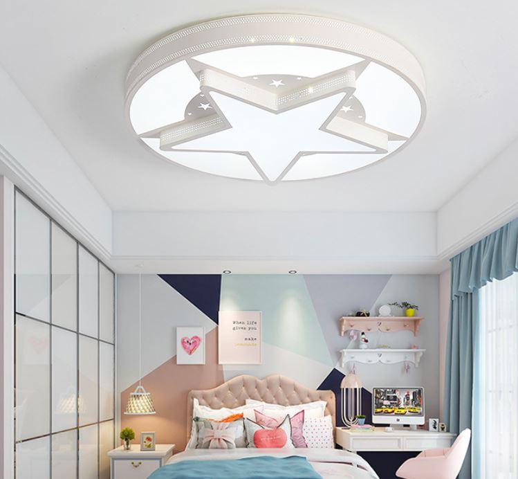 Acrylic Star Ceiling Light - Modern LED Night Light for Living Room & Bedroom - Perfect for Nursery, Kids Room & Romantic Bedroom Decor