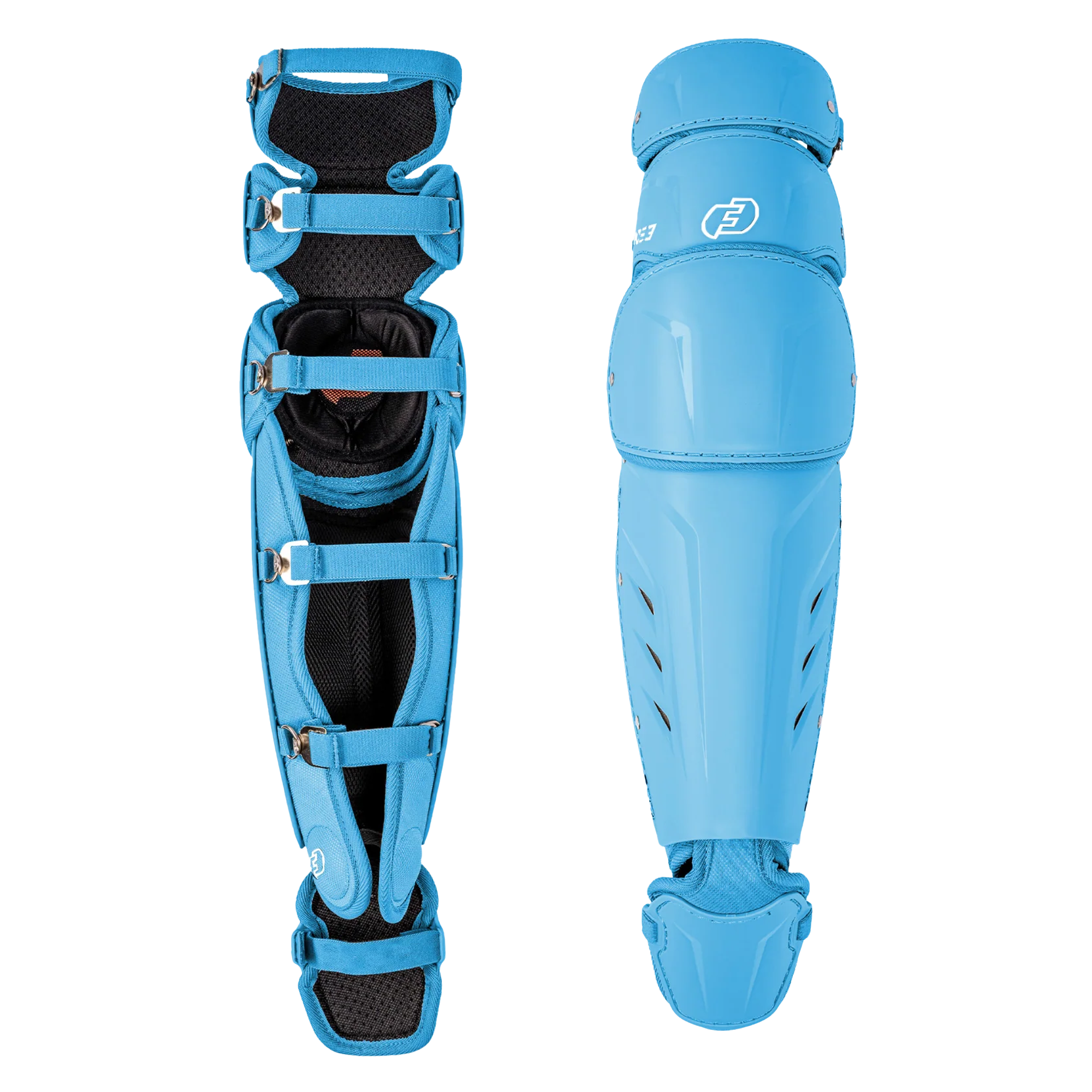 FORCE3 XS3® Pro Leg Guards - Intermediate Baseball & Softball Catcher's Gear for Youth & Adult Players - Perfect for Training, Games & Practice Sessions