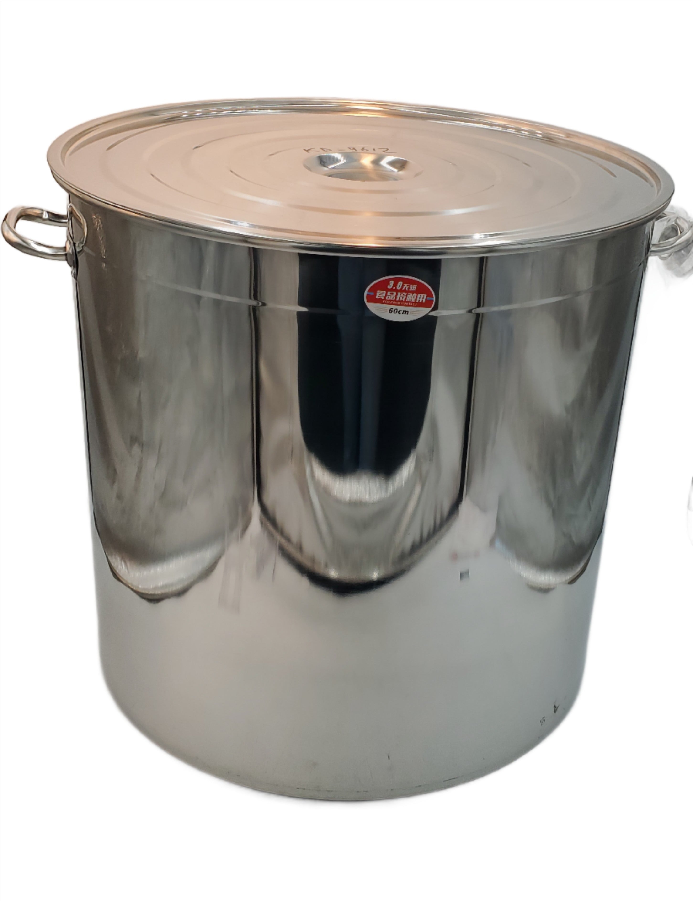 24x23 Stainless Steel Stock Pot 200 QT - Large Commercial Cooking Pot for Soup, Stew, and Pasta - Perfect for Restaurants, Catering, and Bulk Meal Prep