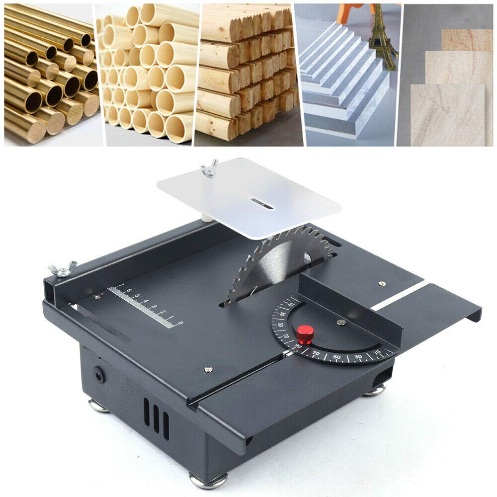24V Mini Table Saw - Adjustable Speed Portable Woodworking Tool for DIY & Wooden Models