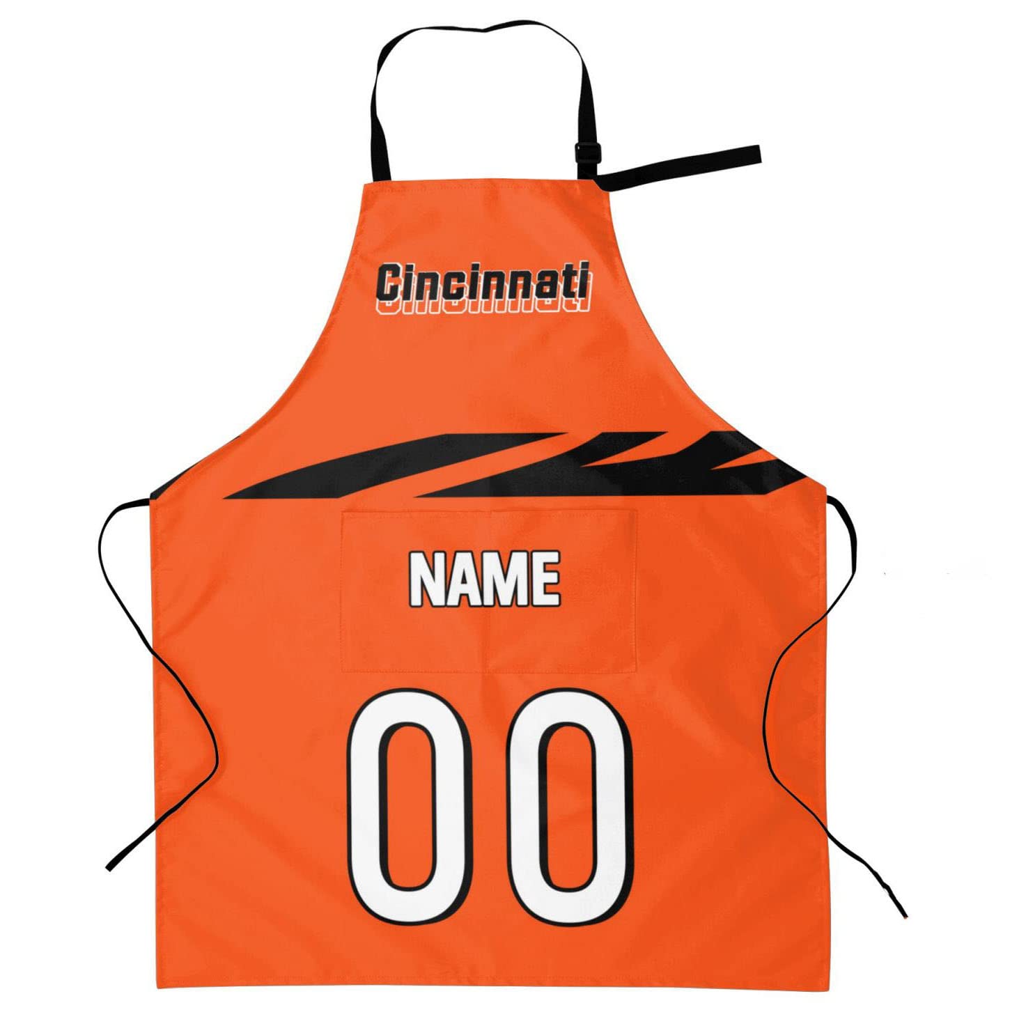 Custom Personalized Apron with Pocket - Chef & Grilling Cooking Apparel for Adults, Team Sports Fans Gifts (Great for BBQ, Kitchen & Outdoor Cooking)