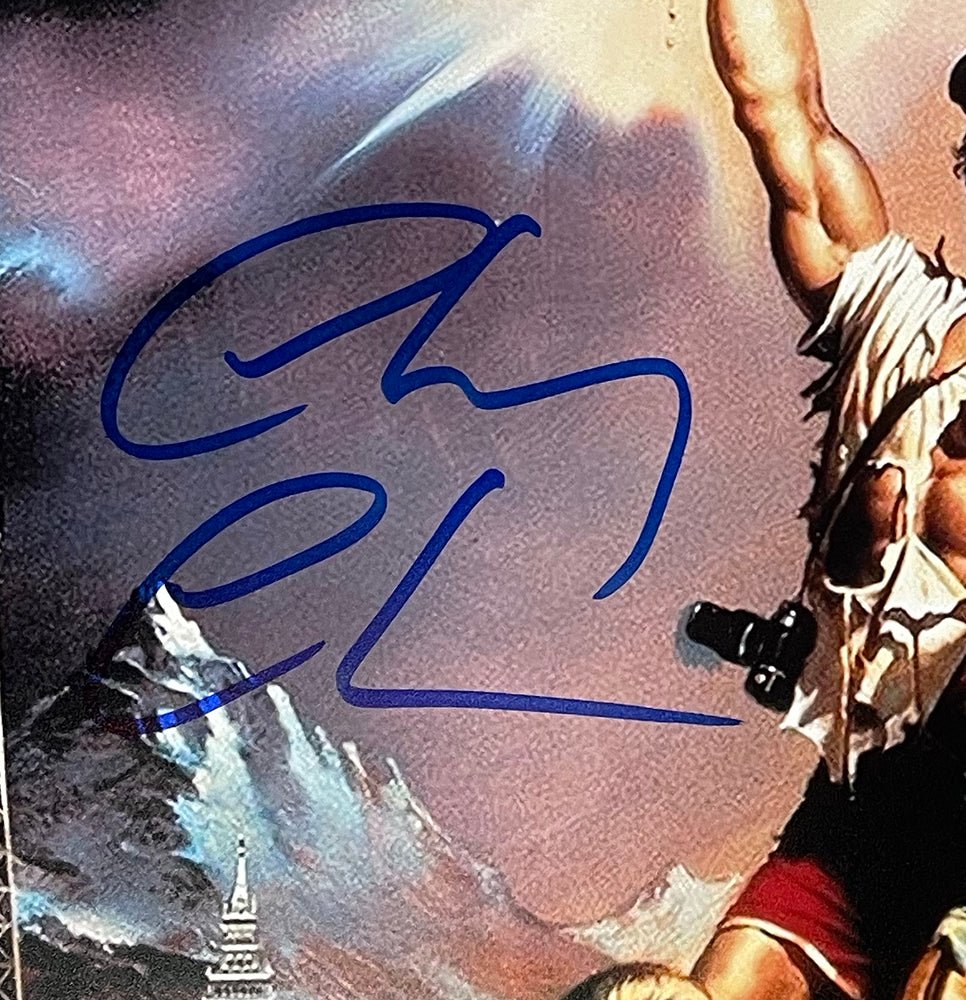 Chevy Chase Autographed Lampoon's European Vacation 11x17 Movie Poster - JSA Certified Collectible for Home Theater & Man Cave Decor