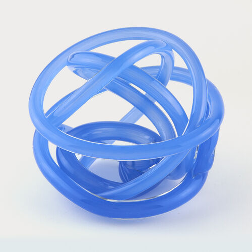 Handblown Glass Knot - Unique Decorative Art Piece for Home, Wedding, and Gift Giving | Perfect for Table Centerpieces, Shelf Displays & Special Occasions