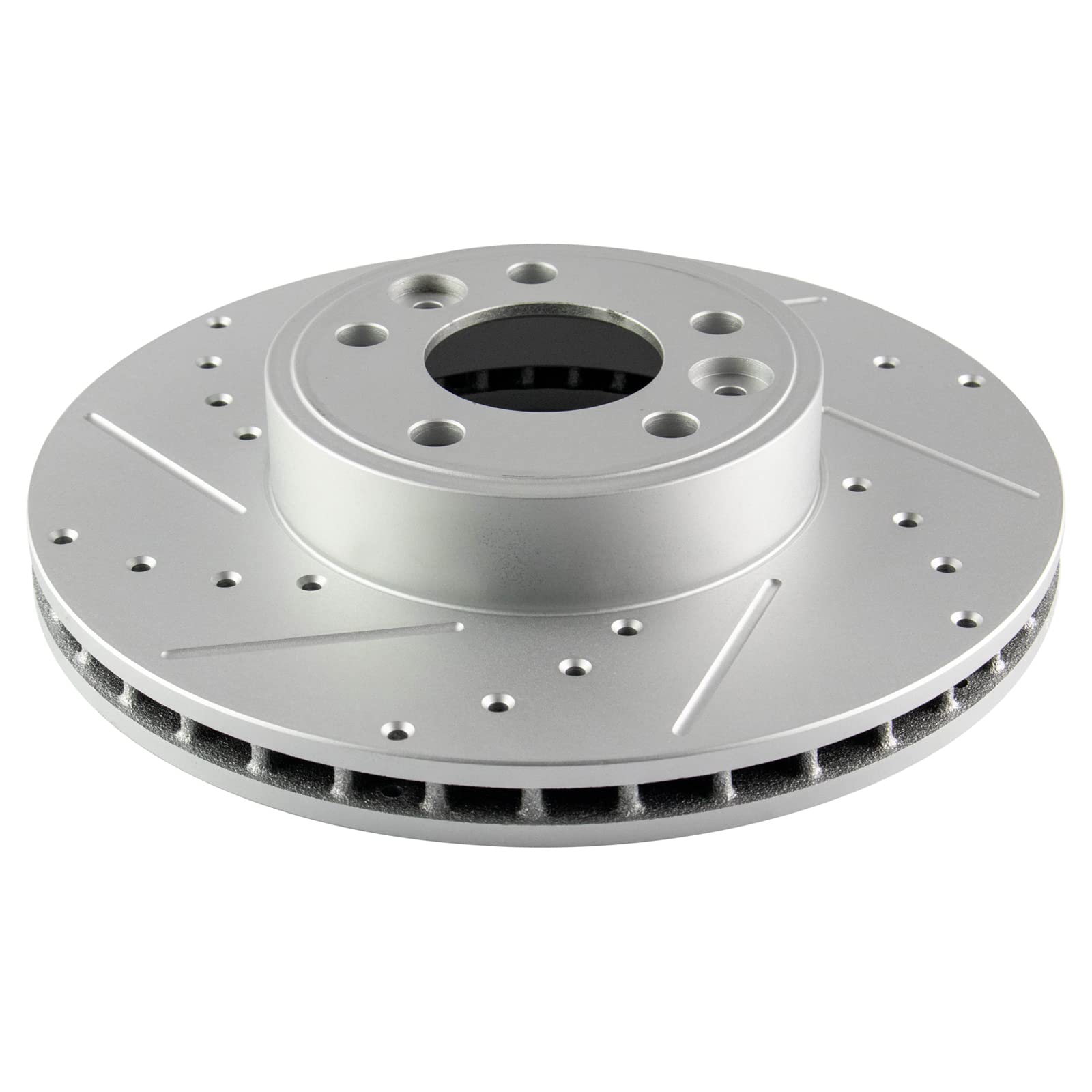 TRQ Premium Wheel Bearing Hub Assembly with High-Performance Brake Rotor & Ceramic Brake Pads - Complete Front Kit for Smooth & Safe Driving | Perfect for Daily Commute, Highway Travel & Towing