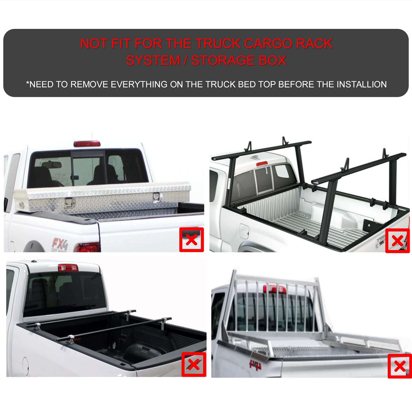 Soft Roll Up 6.5' Vinyl Truck Tonneau Cover Compatible with 2007-2021 Toyota Tundra | Fits Deck Rail System | Durable Bed Cover for Hauling & Outdoor Adventures