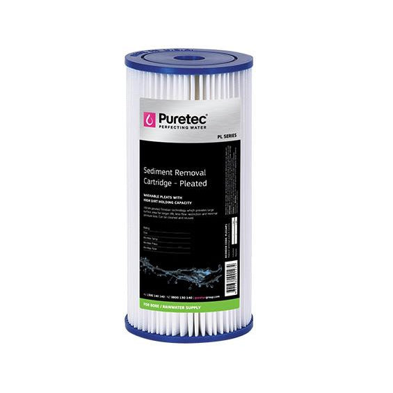 Puretec Hybrid G6 10-Pack Replacement Water Filter Cartridges (PL05MP1/DP10MP1) - Compatible with Refrigerators & Under-Sink Filtration Systems