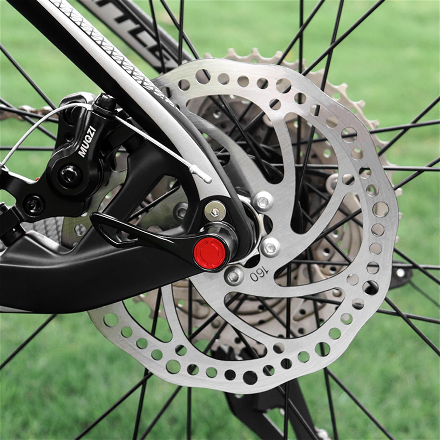 140mm Bike Disc Brake Rotor with 6 Bolts - Compatible with Road Bikes, Mountain Bikes, MTB & BMX - Perfect for Cycling, Commuting and Off-Road Adventures
