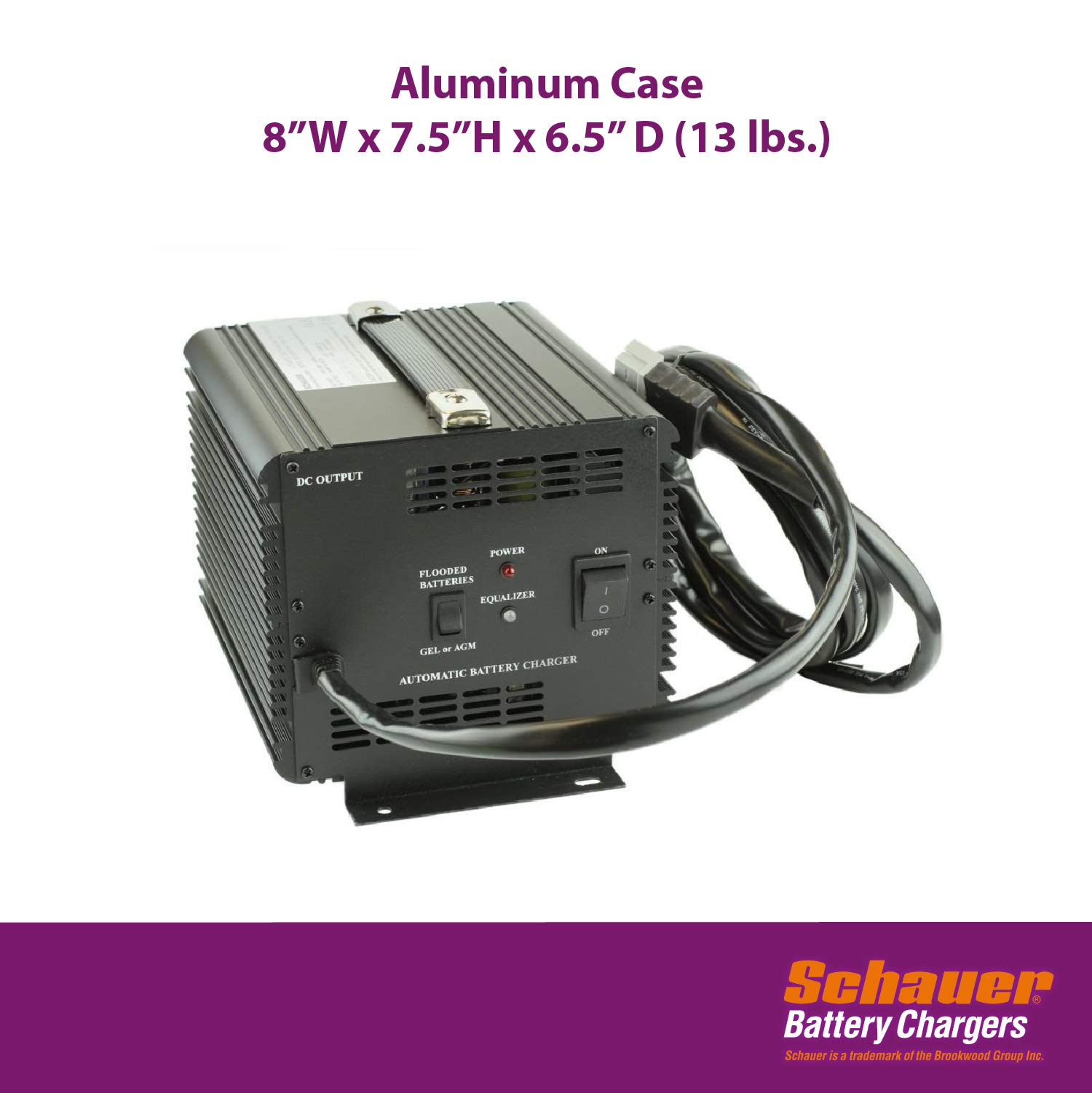 Yamaha G29 48V 15A Golf Cart Battery Charger - Schauer JAC1548H - Fast Charging for Yamaha Drive Golf Carts - Perfect for Golf Courses, Resorts & Home Use