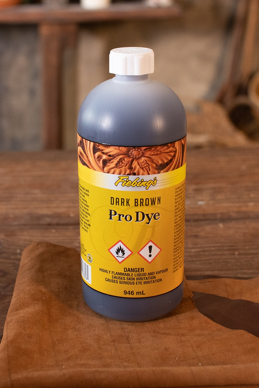 Fiebing's Oil Dye - 946ml (32oz) Dark Brown Leather Dye for Shoes, Bags & Furniture - Professional Leather Coloring & Restoration Solution