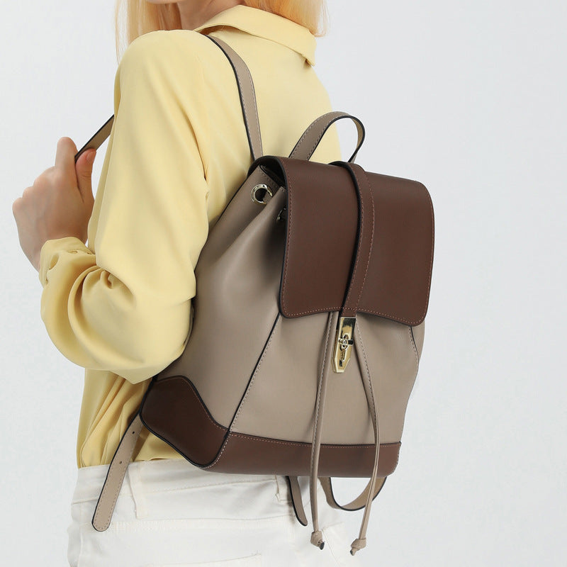 Premium Genuine Leather Backpack for Men & Women - Durable & Stylish Laptop Bag for Work, Travel & Everyday Use