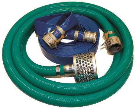 High-Quality 3 Inch ID Pump Hose Kit with Quick Coupling - Durable Water Transfer Solution for Industrial, Agricultural & Construction Use