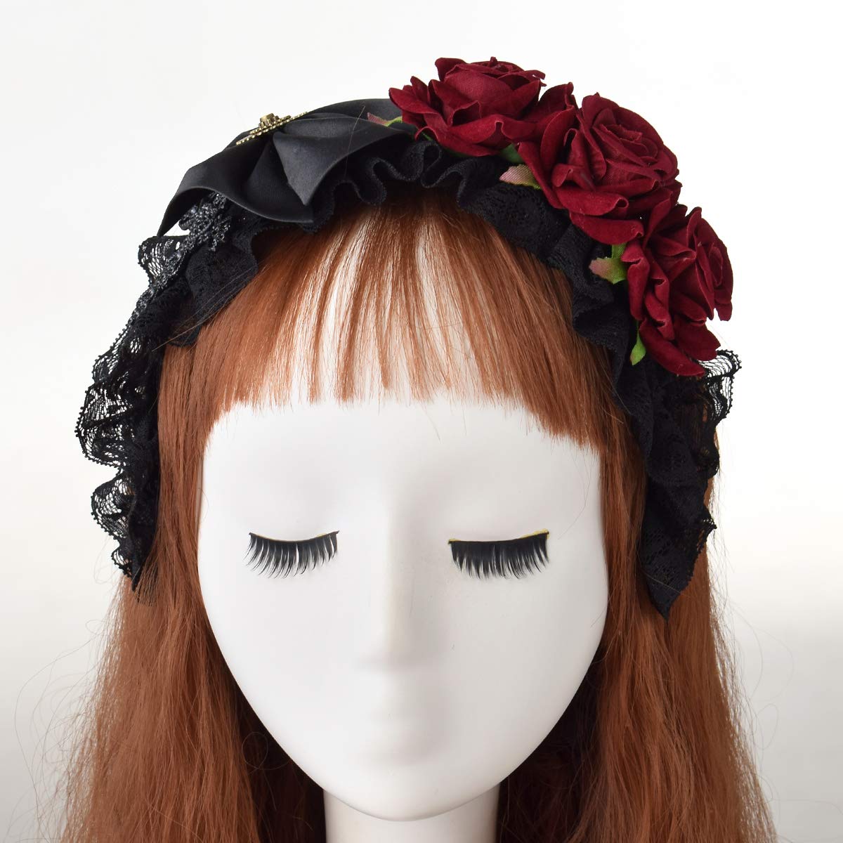 Steampunk Headband with Vintage Gears & Rose - Gothic Halloween Headpiece for Women - Perfect for Cosplay, Costume Parties & Themed Events