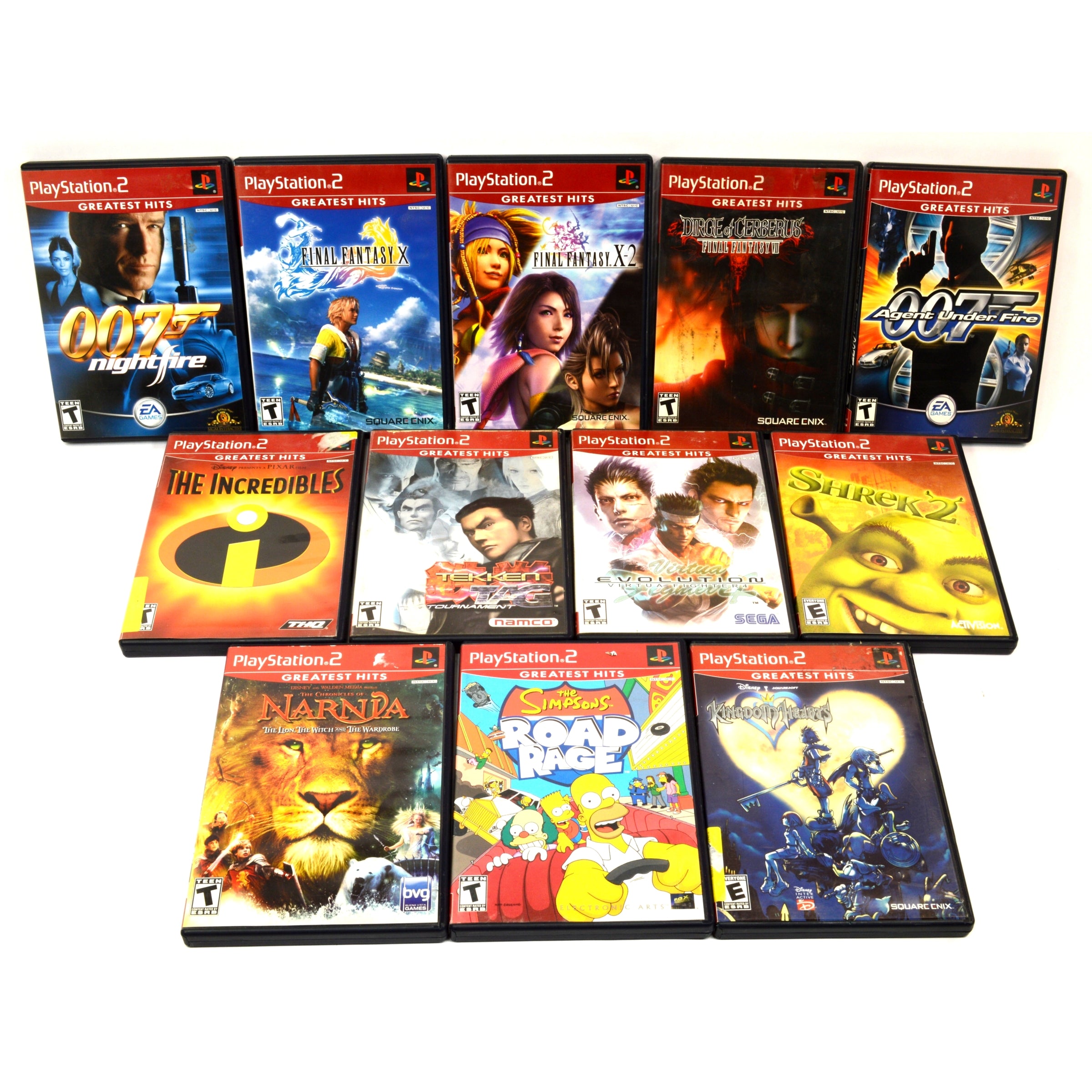 24 PS2 Games Bundle - Final Fantasy, Tekken & Greatest Hits Classics for PlayStation 2 | Perfect for Retro Gaming & Collectors