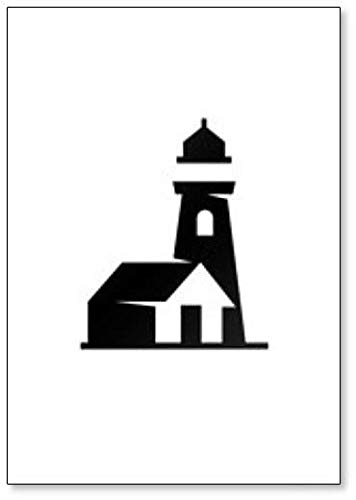 Lighthouse Fridge Magnet - Simple Icon Illustration for Kitchen Decor, Office Accessories & Travel Souvenirs