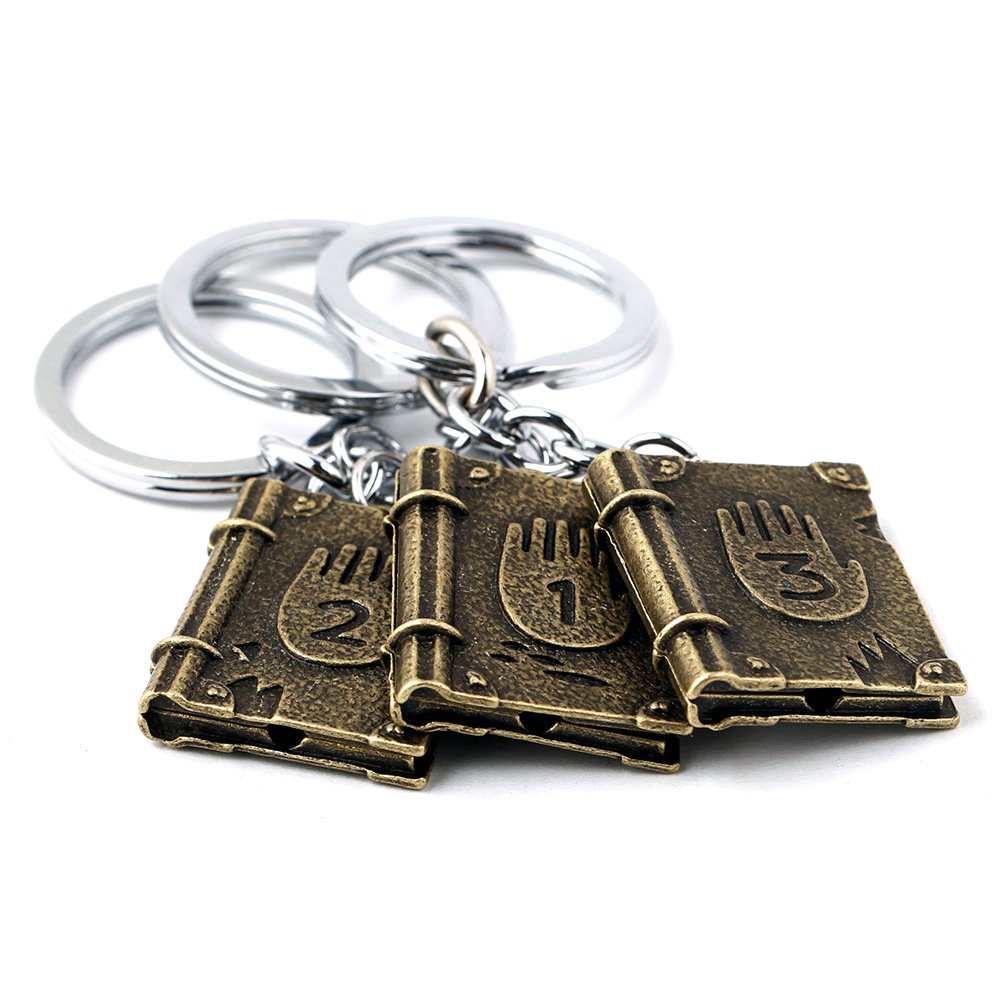 Gravity Falls Journal 3 Keychain - Cell Animation Gaming Souvenir for Collectors & Fans