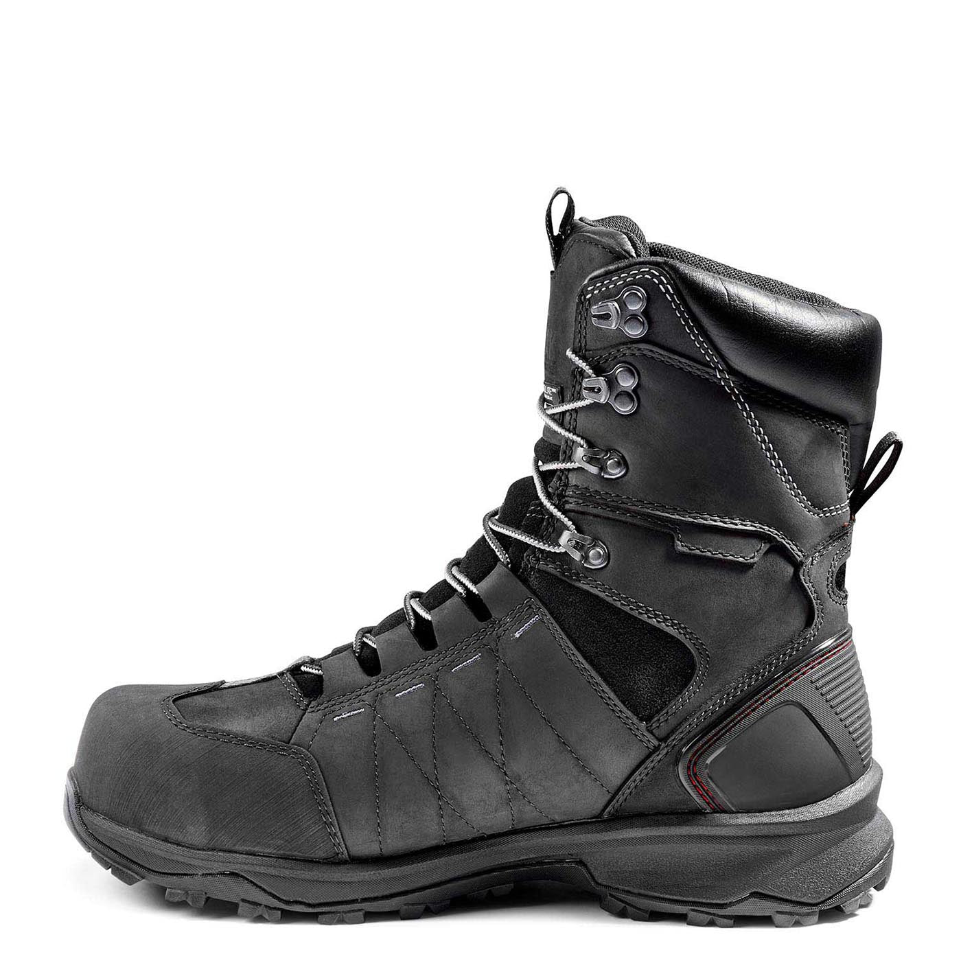 Kodiak Ice Conqueror Men's 8 Composite Toe Work Boots with Vibram® Arctic Grip® - Black (KD0A4TGDBLK) | Slip-Resistant Winter Boots for Construction & Outdoor Work