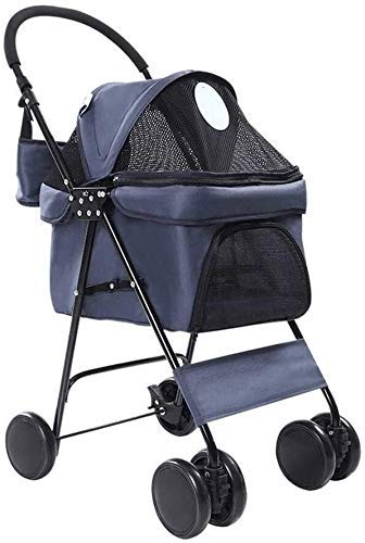 Collapsible Pet Stroller for Medium Dogs - Lightweight Dog Cart with Durable Wheels for Outdoor Travel & Walks | Perfect for Park Visits, Shopping & Vet Trips (Color: 1D)