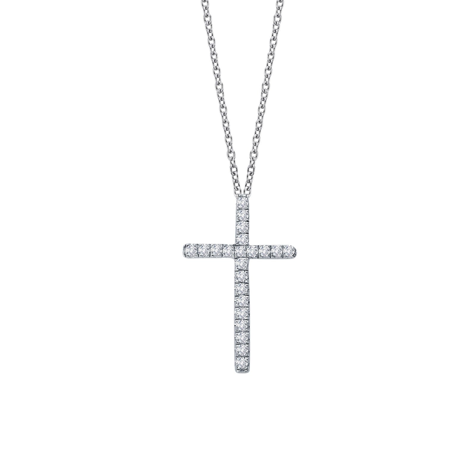 0.22 CTW Cross Necklace for Women - Elegant Sterling Silver Religious Pendant - Perfect for Gifts, Church, and Everyday Wear