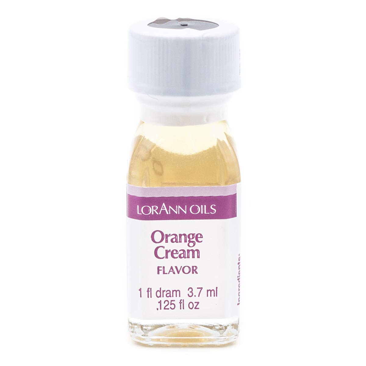 LorAnn Oils Super Strength Flavoring - Orange Cream (Pack of 2, 0.125 fl oz) - 4X Stronger Than Extracts for Candy Making, Baking, Hard Candy & DIY Flavor Oils - Perfect for Desserts, Ice Cream & Beverages